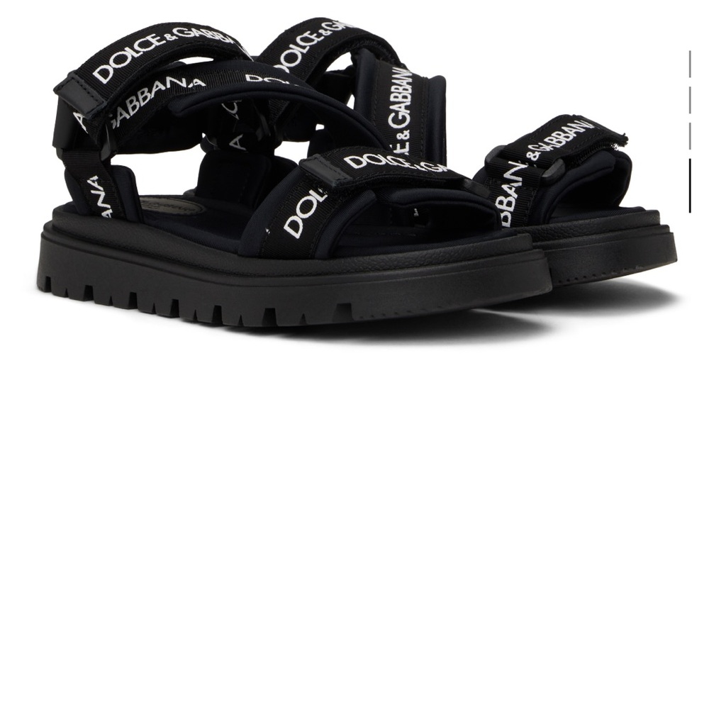 Dolce & Gabbana Kids Black Sandals